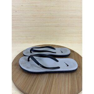 Nike Solarsoft Thong 2 Flip Flop Black Gray Sandals Womens Size 6
